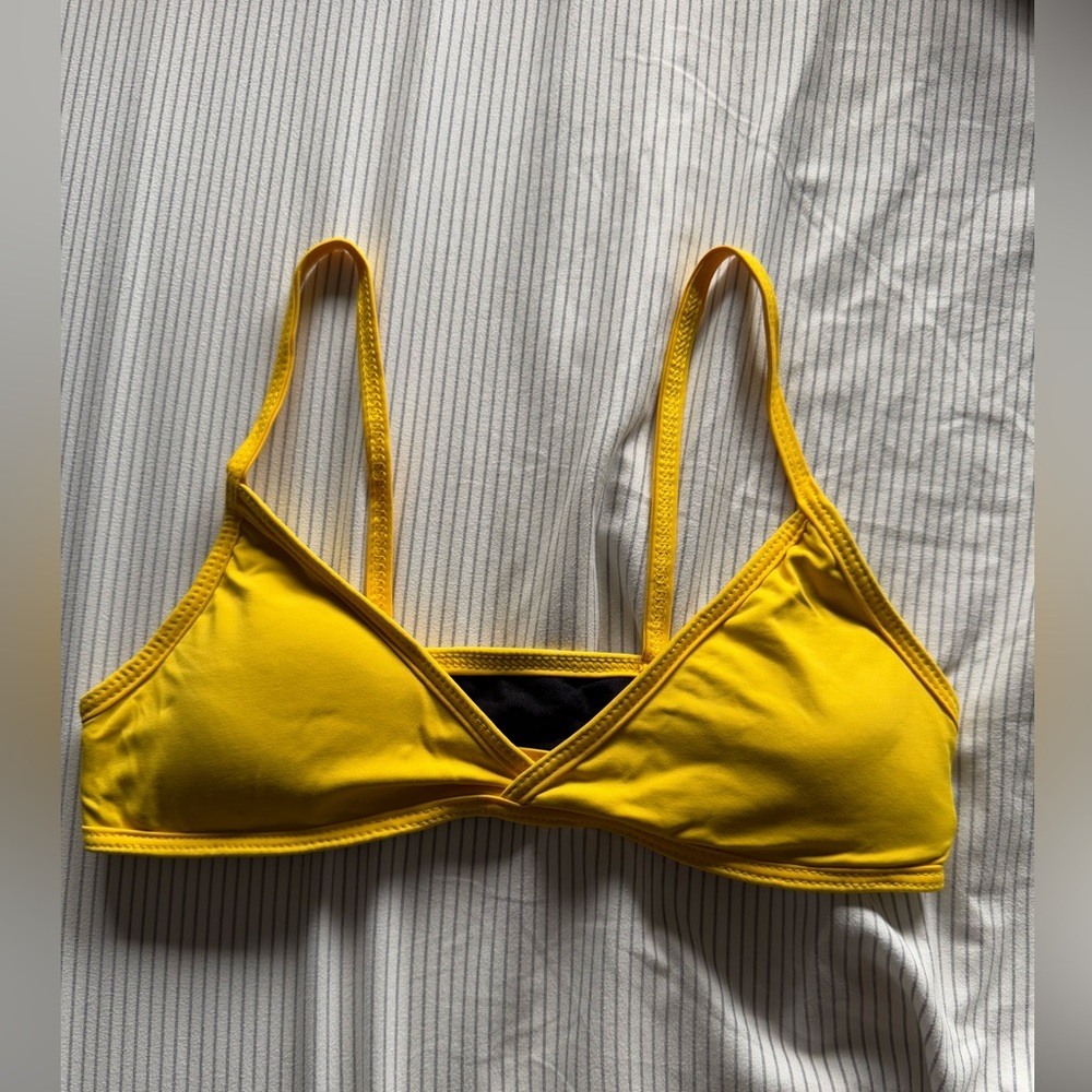 Yellow bikini top